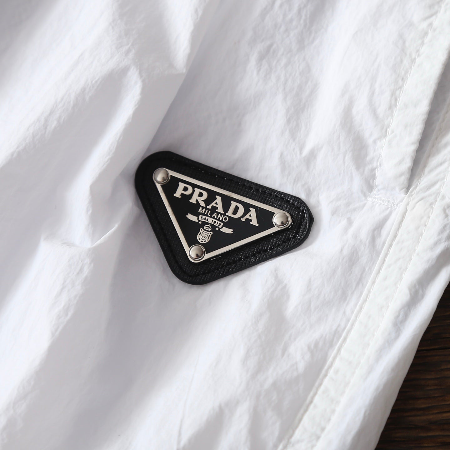 Prada Triangle Logo Quick-Dry Nylon Shorts – Summer Collection