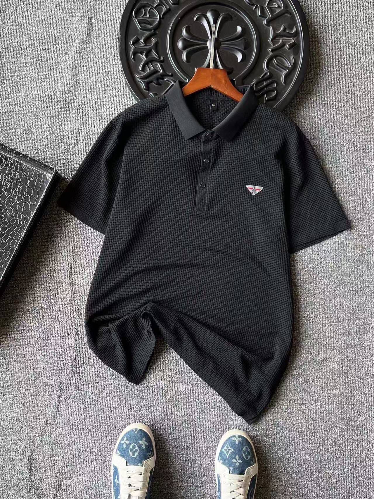 Prada Seamless 3D Fishbone Polo Shirt – Spring/Summer Collection