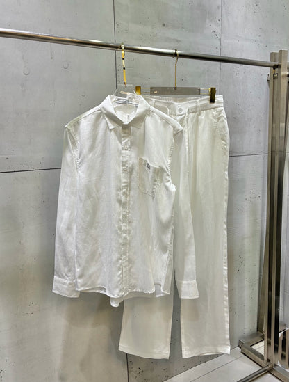 Dior Old Money Style Linen Shirt Set – 26SS