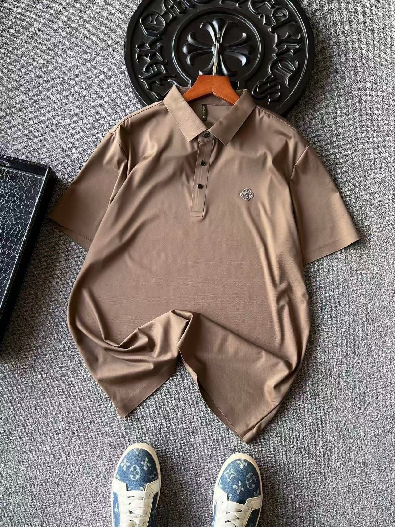 Fendi x Prada Double F Ice Silk Seamless Polo Shirt
