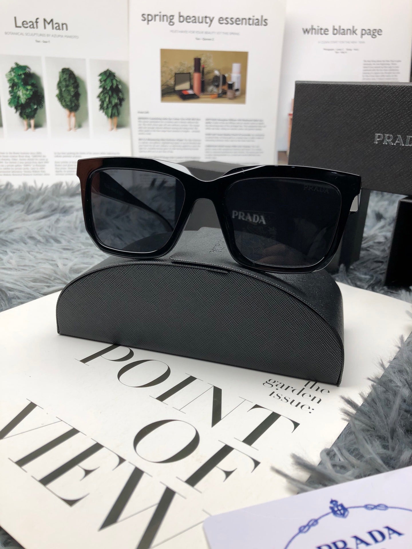 Prada Classic Square Frame Sunglasses