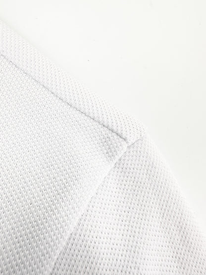 Moncler Patch Logo Pique Cotton Polo Shirt