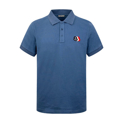 Moncler Patch Logo Pique Cotton Polo Shirt