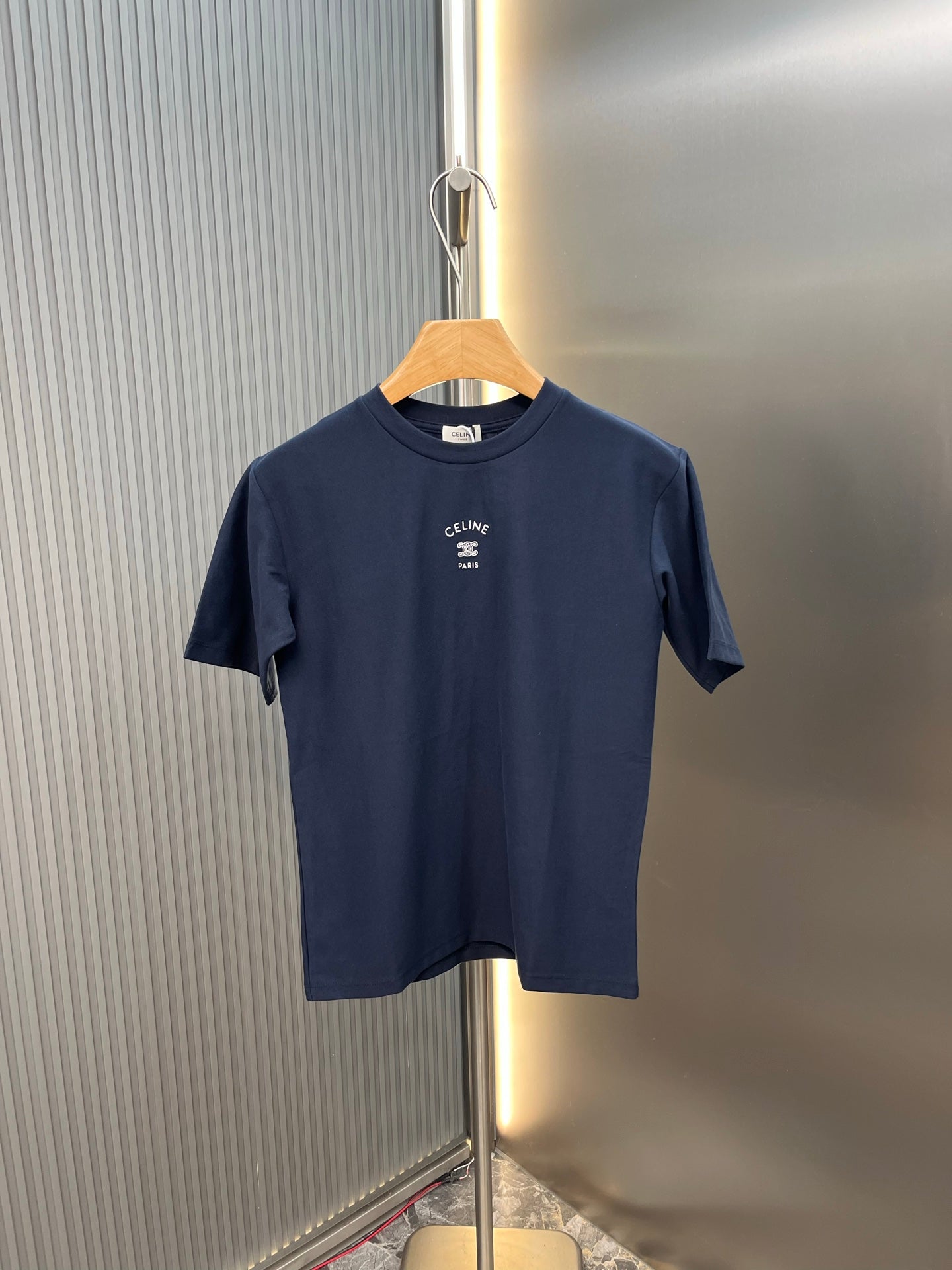 Celine Triomphe Embroidered Loose T-Shirt