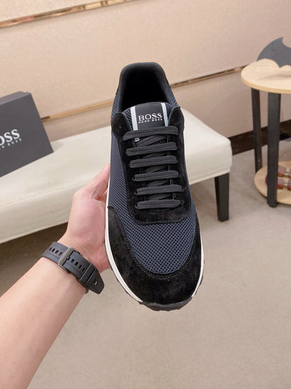 Boss Italian Leather Casual Sneakers