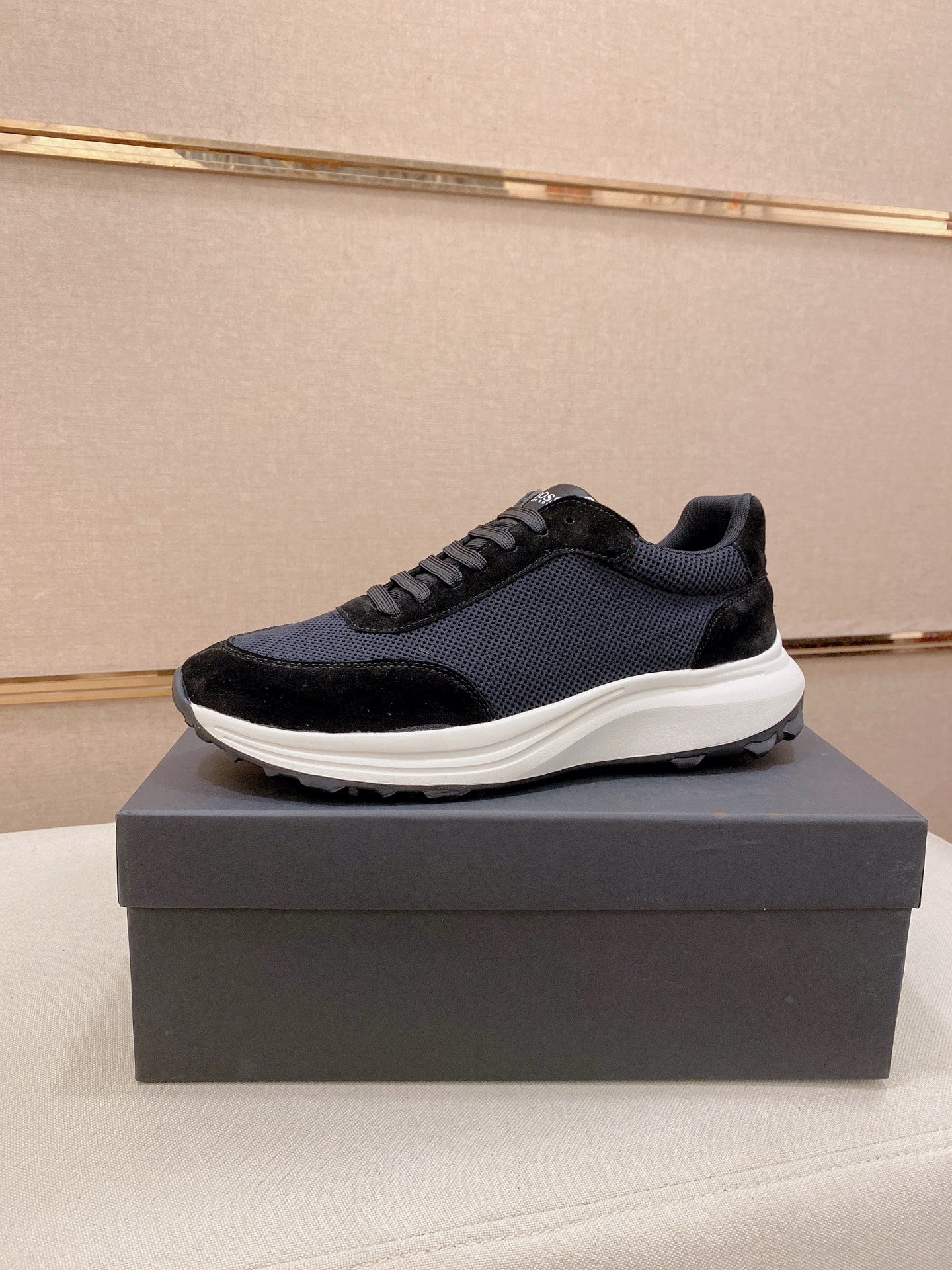 Boss Italian Leather Casual Sneakers