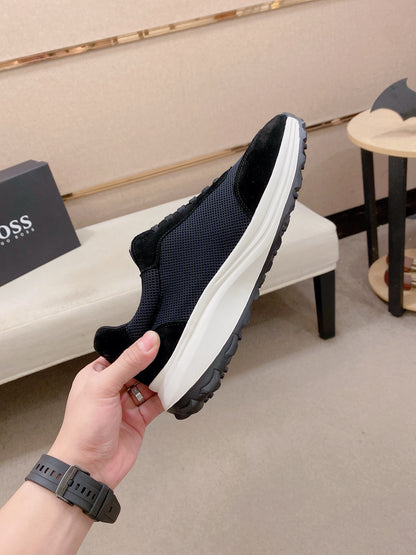 Boss Italian Leather Casual Sneakers