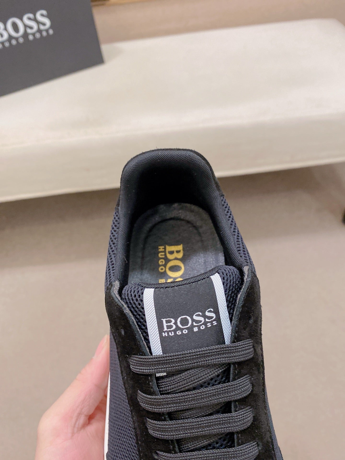Boss Italian Leather Casual Sneakers