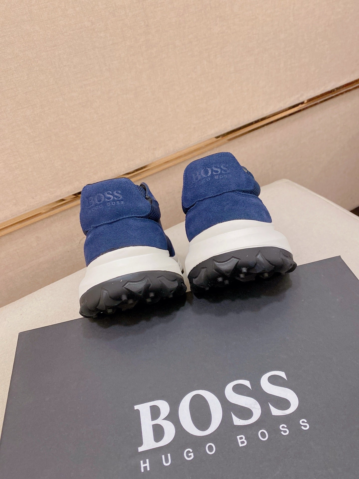 Boss Italian Leather Casual Sneakers