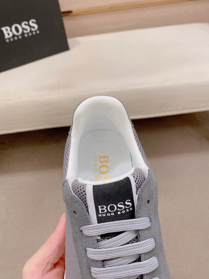 Boss Italian Leather Casual Sneakers