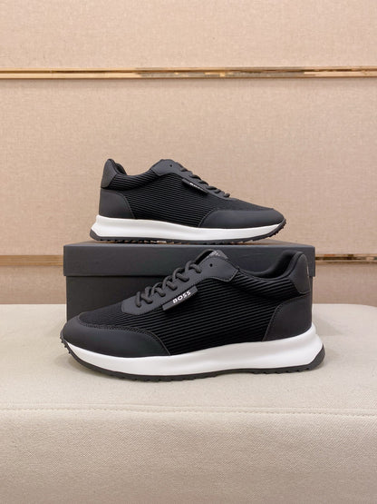 Boss Italian Leather Casual Sneakers