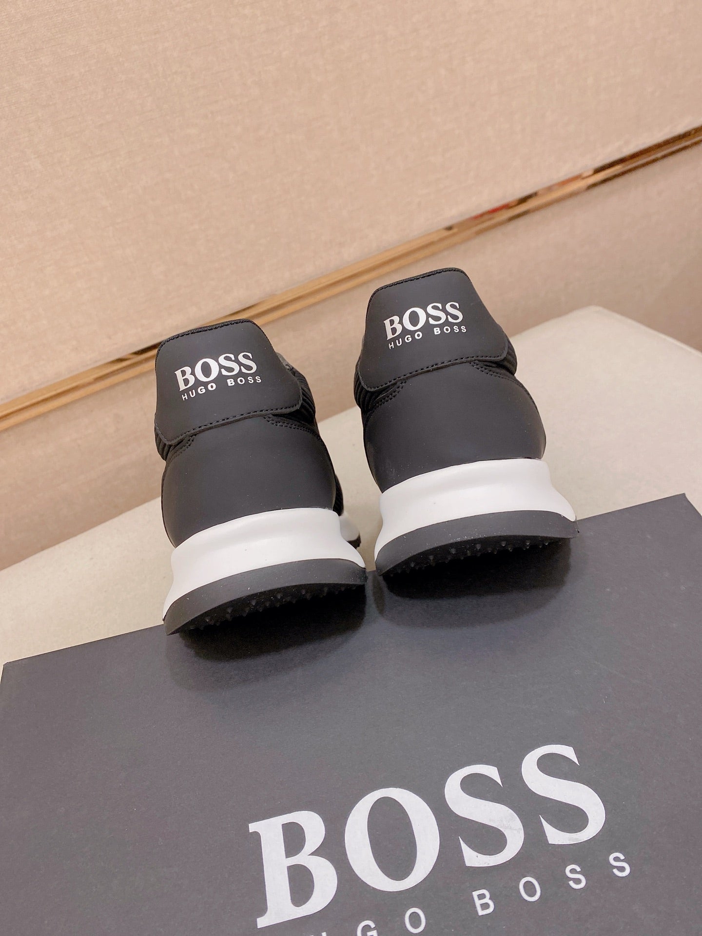 Boss Italian Leather Casual Sneakers