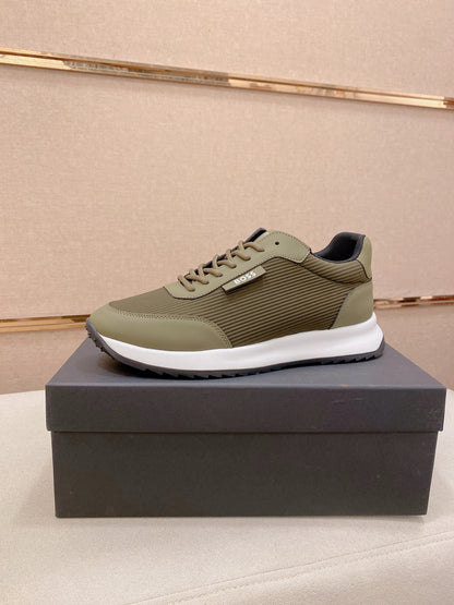 Boss Italian Leather Casual Sneakers