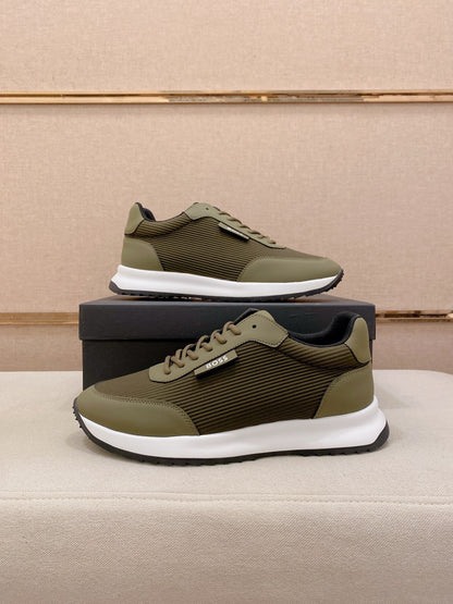 Boss Italian Leather Casual Sneakers