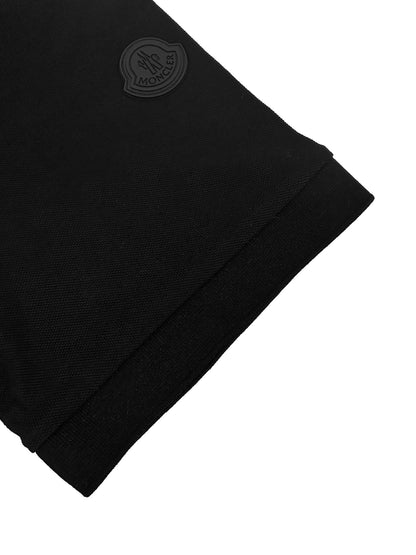 Moncler Half-Zip Polo Shirt – Obsidian Black