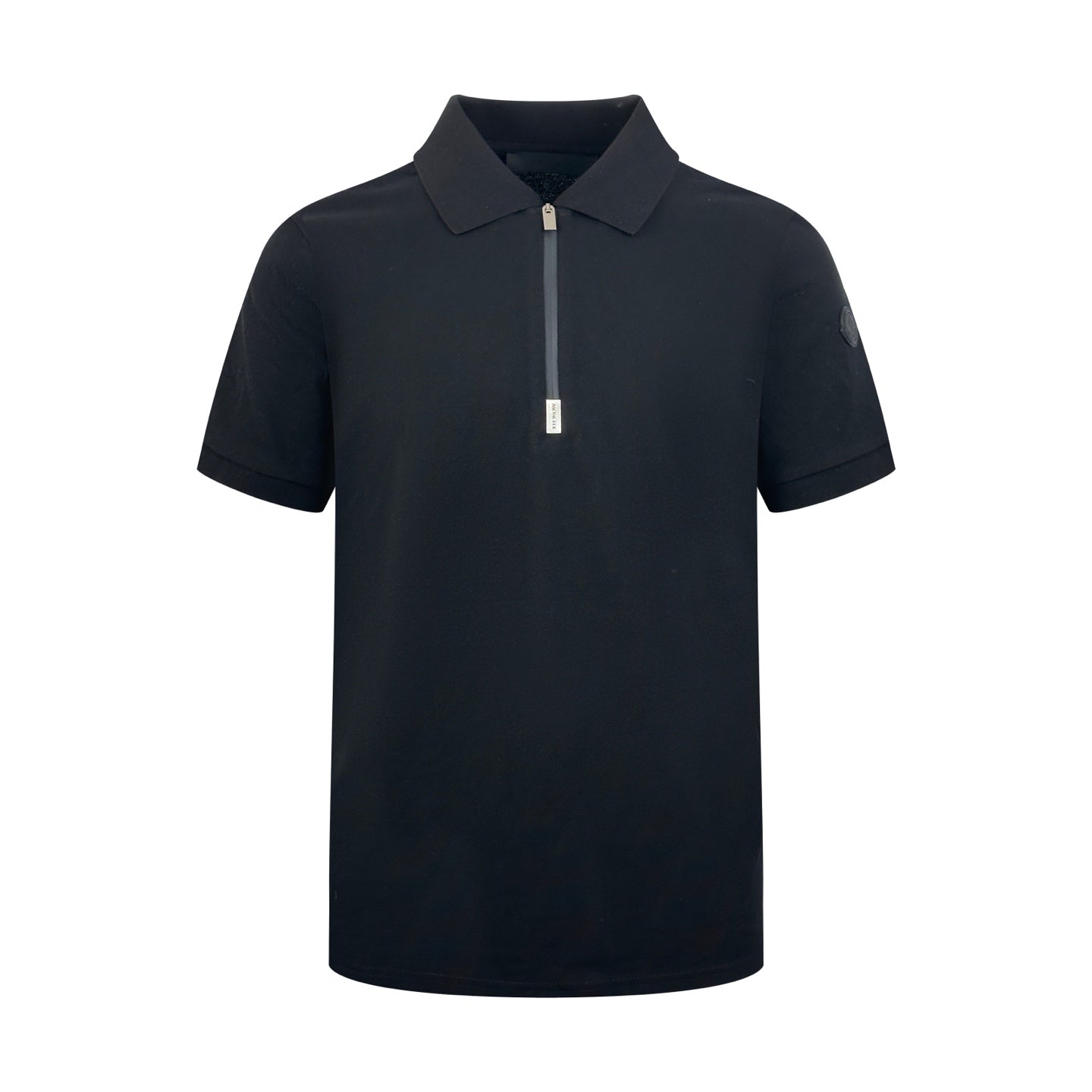 Moncler Half-Zip Polo Shirt – Obsidian Black