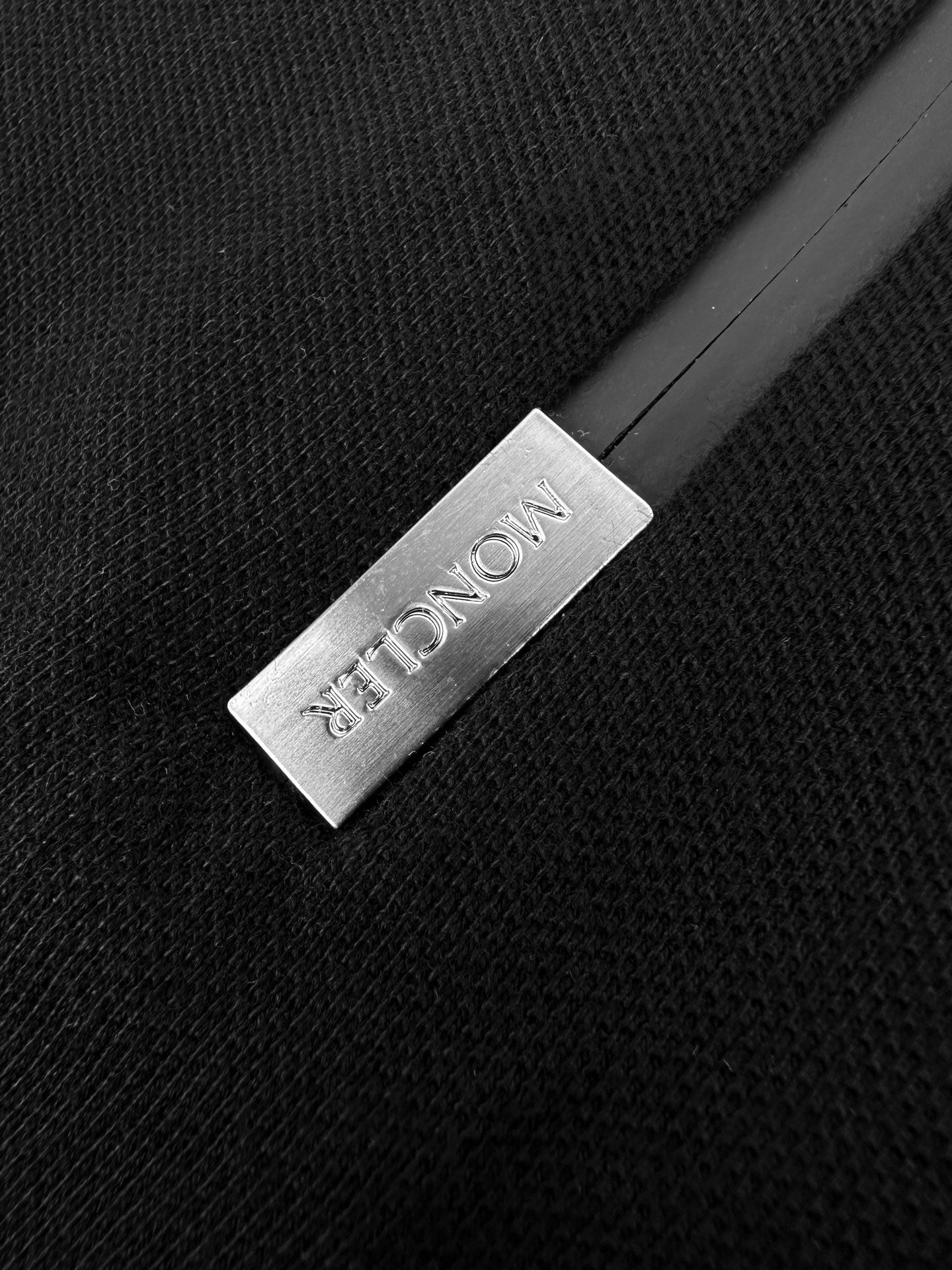 Moncler Half-Zip Polo Shirt – Obsidian Black