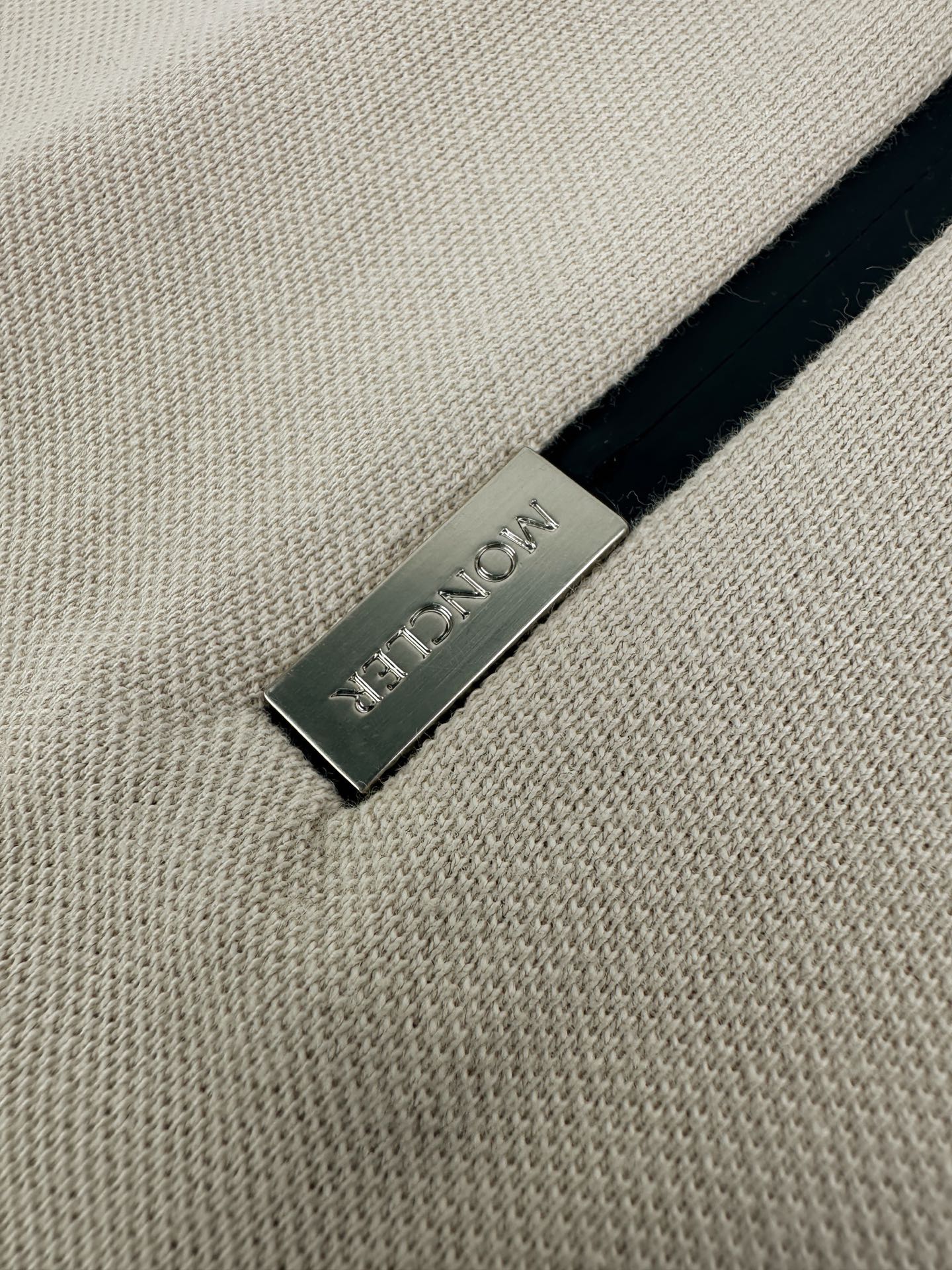 Moncler Logo Half-Zip Polo Shirt