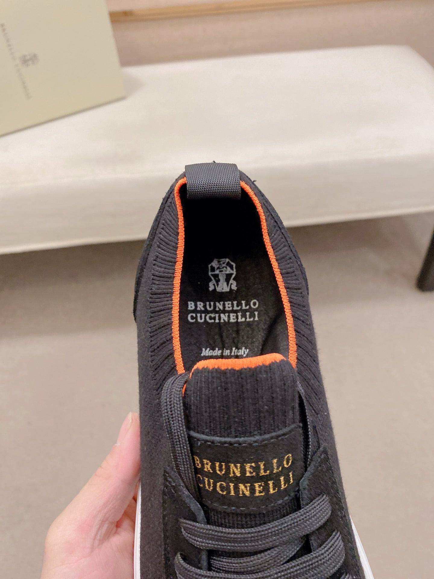 Brunello Cucinelli Suede Patchwork Knit Sneakers – Spring Collection
