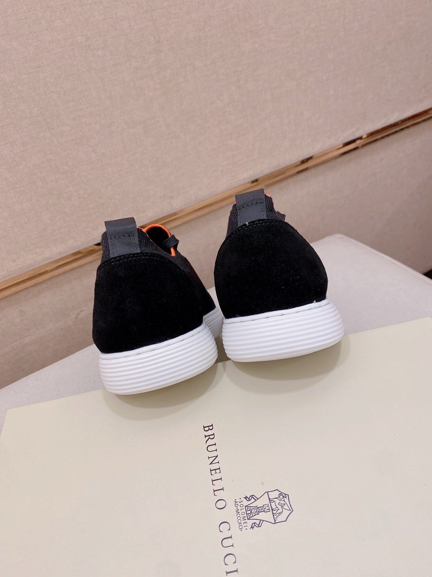 Brunello Cucinelli Suede Patchwork Knit Sneakers – Spring Collection
