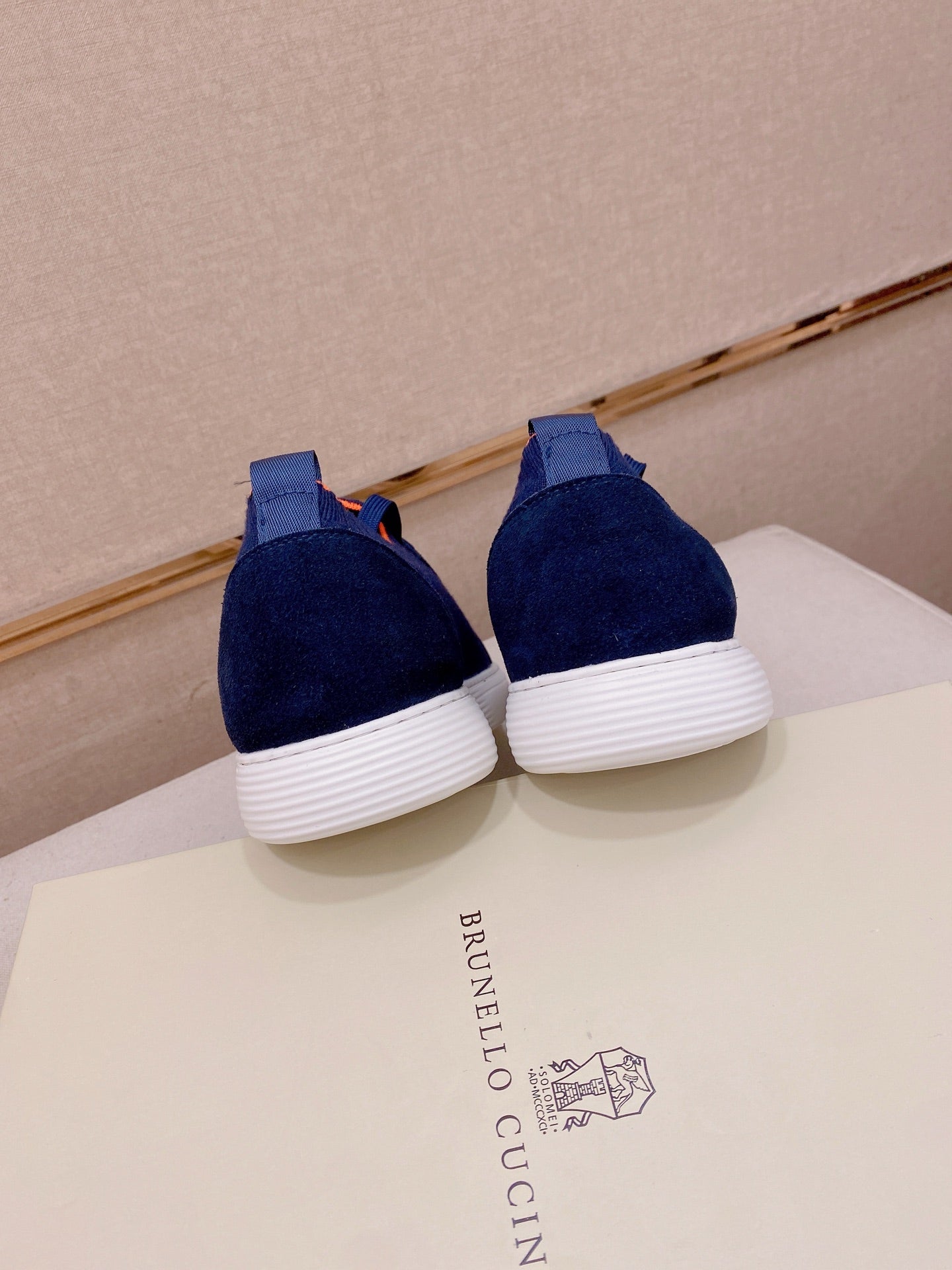 Brunello Cucinelli Suede Patchwork Knit Sneakers – Spring Collection