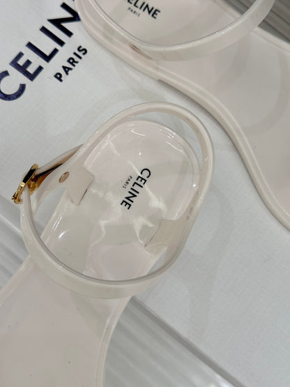 Celine Triomphe Jelly Thong Sandals – 26WF