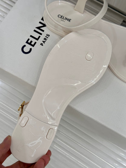 Celine Triomphe Jelly Thong Sandals – 26WF