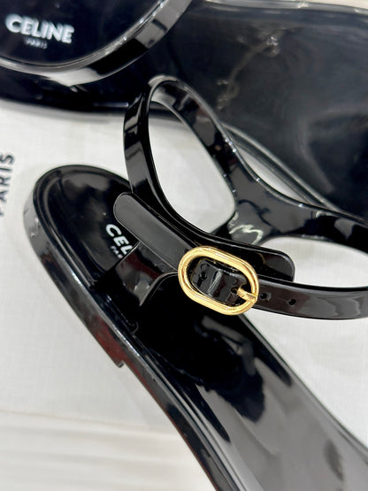 Celine Triomphe Jelly Thong Sandals – 26WF