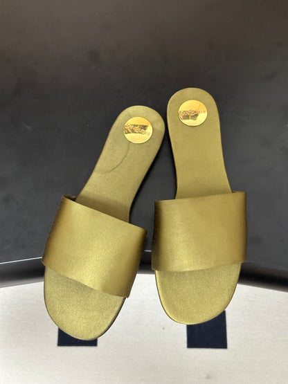Saint Laurent Satin Square-Toe Mules – 26S Collection