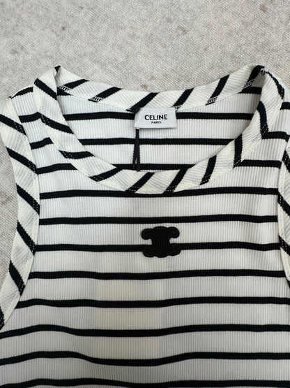 Celine Striped Sleeveless Tank Top – 2026 Spring/Summer Collection