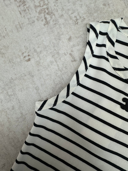 Celine Striped Sleeveless Tank Top – 2026 Spring/Summer Collection