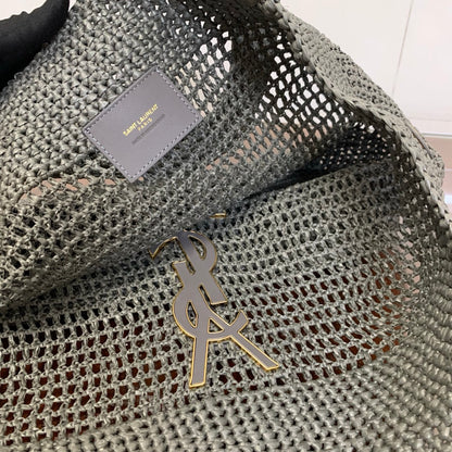 Saint Laurent Icare Small Straw Vacation Tote Bag
