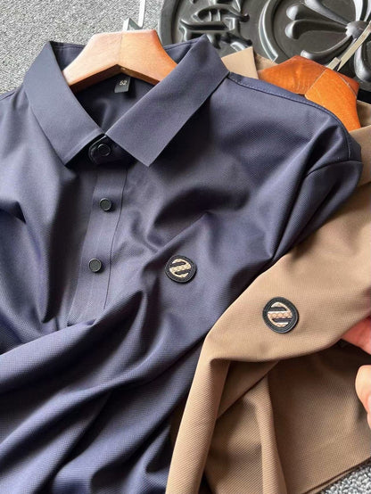 Zegna Ice Oxygen Silk Seamless Polo Shirt