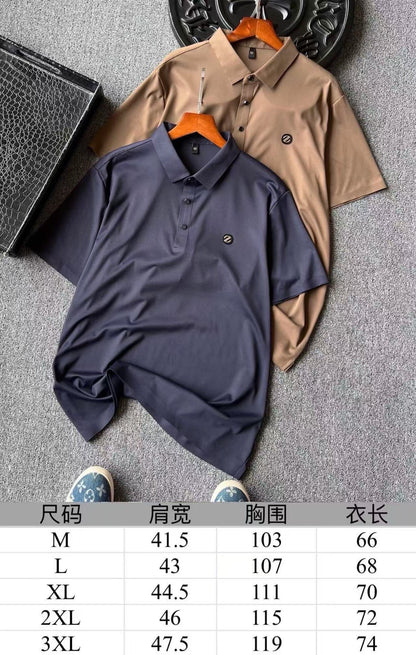 Zegna Ice Oxygen Silk Seamless Polo Shirt
