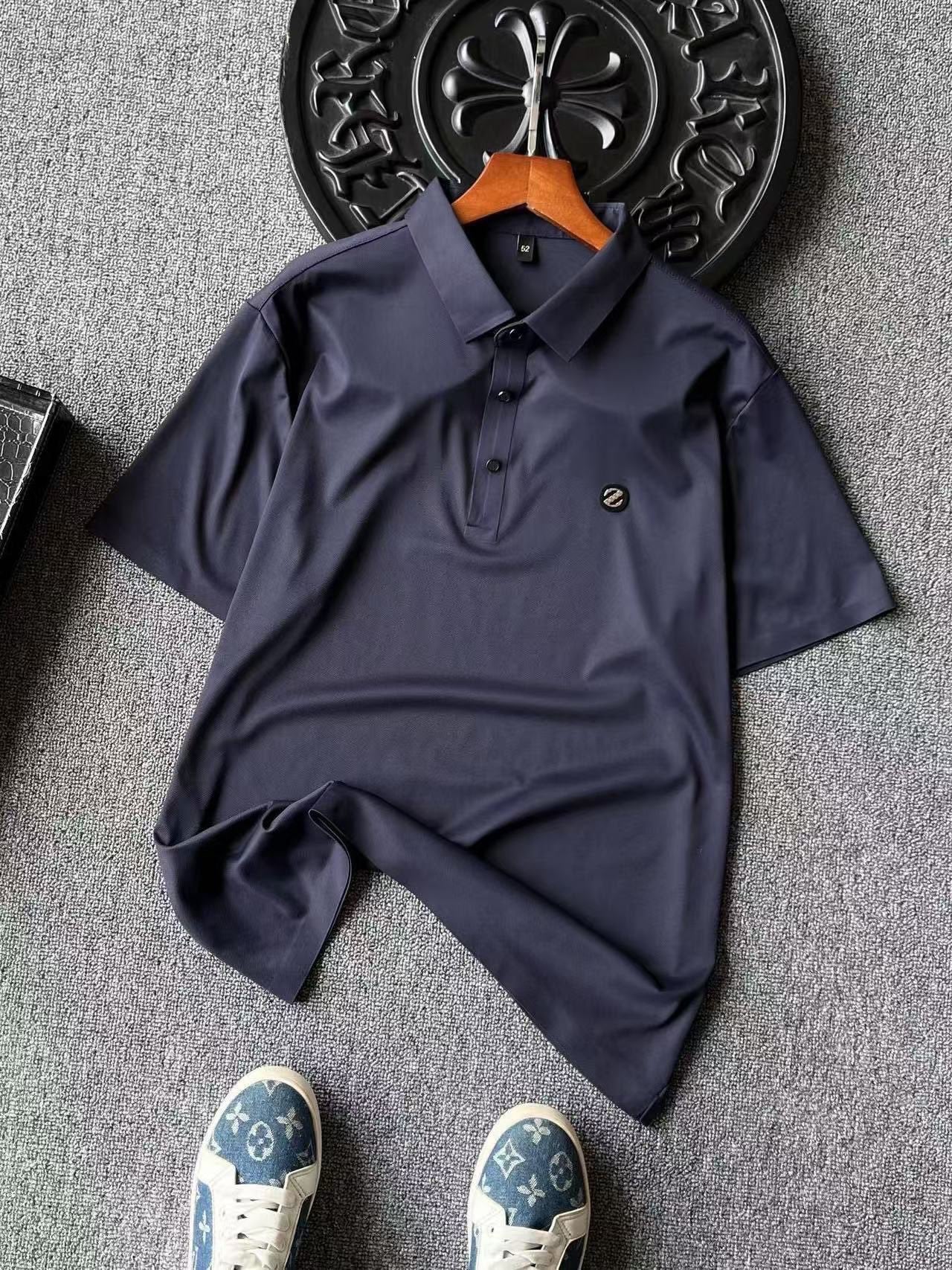 Zegna Ice Oxygen Silk Seamless Polo Shirt