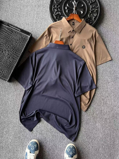 Zegna Ice Oxygen Silk Seamless Polo Shirt