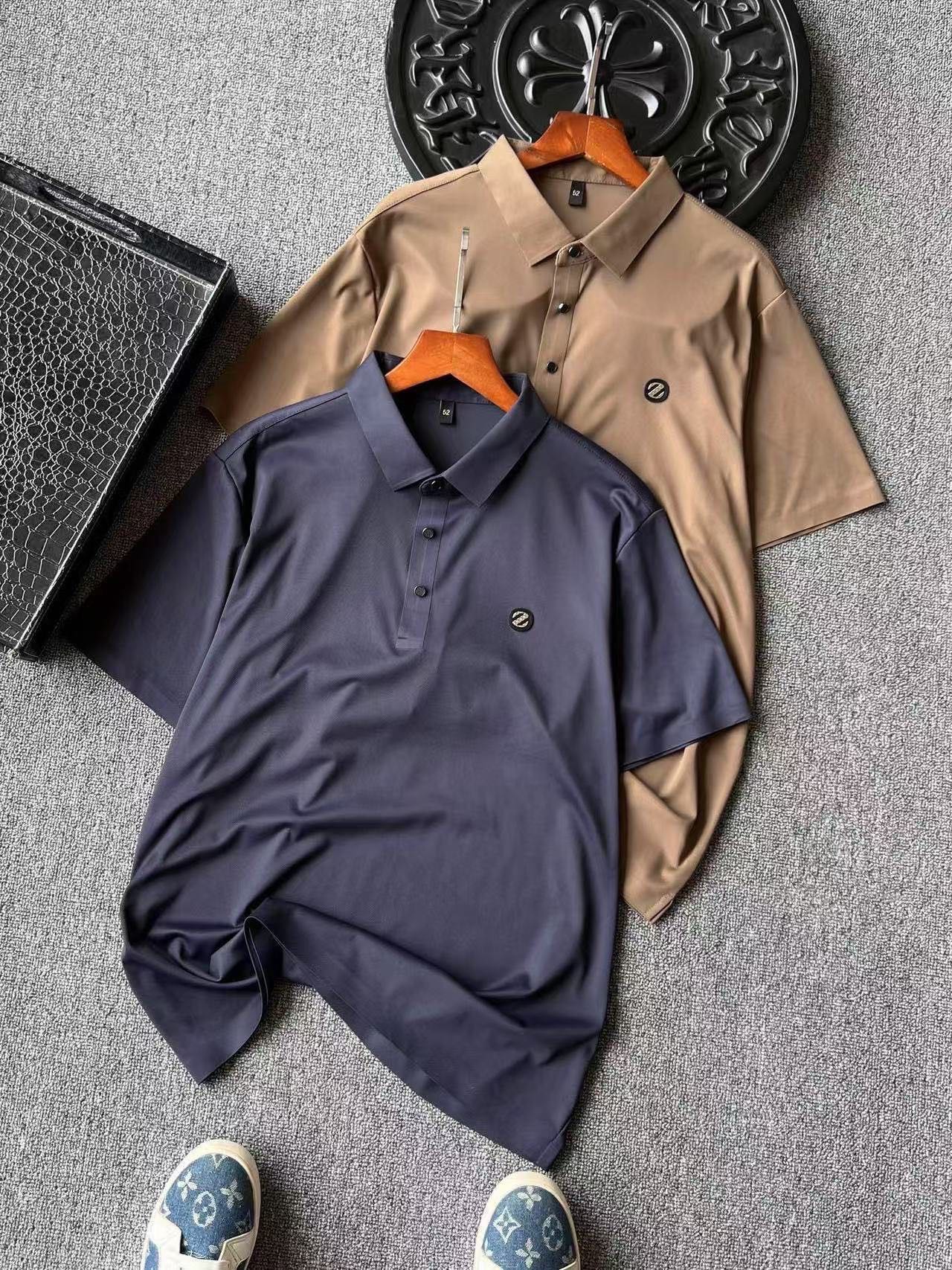 Zegna Ice Oxygen Silk Seamless Polo Shirt