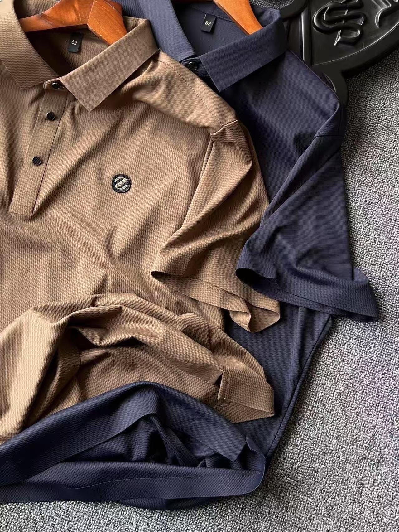 Zegna Ice Oxygen Silk Seamless Polo Shirt
