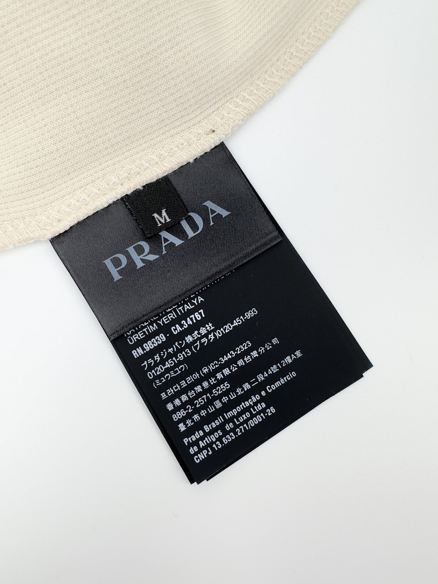 Prada Triangle Logo Waffle T-Shirt