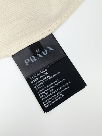 Prada Triangle Logo Waffle T-Shirt