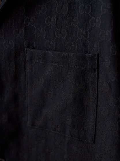 Gucci GG Jacquard Monogram Short-Sleeved Shirt