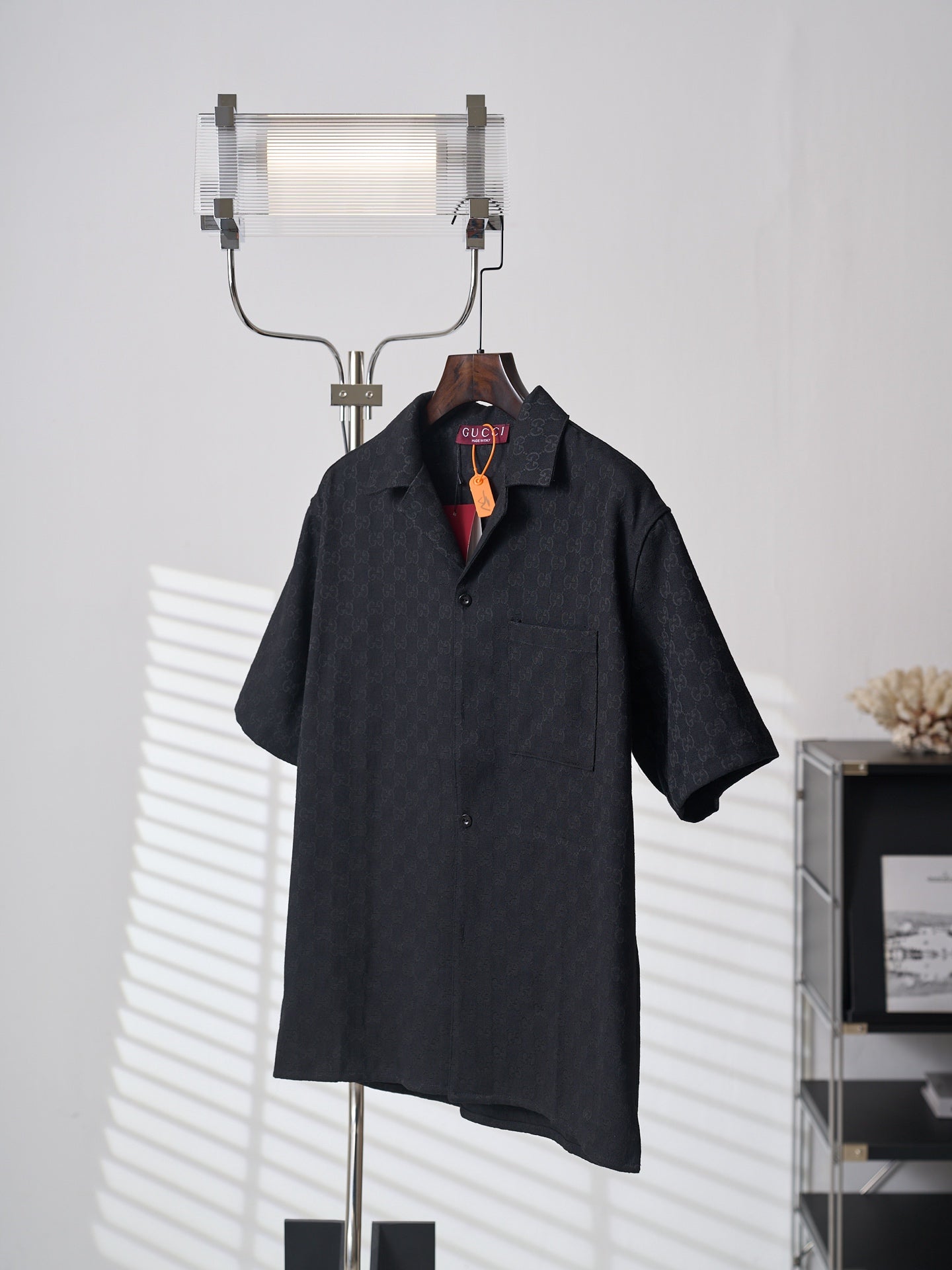 Gucci GG Jacquard Monogram Short-Sleeved Shirt