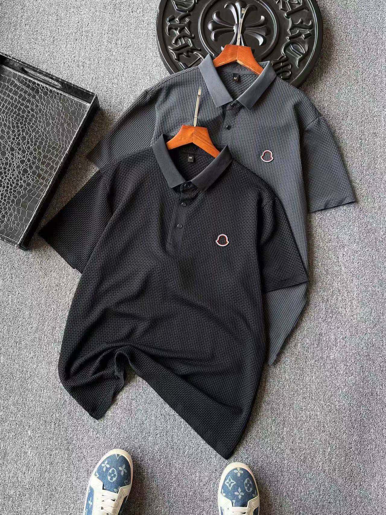 Moncler Seamless Herringbone Polo Shirt