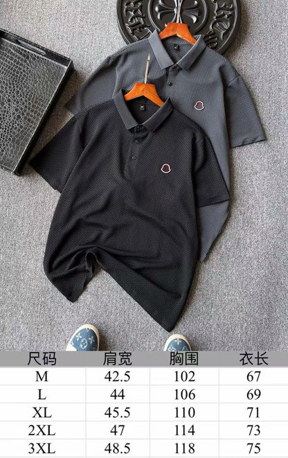 Moncler Seamless Herringbone Polo Shirt