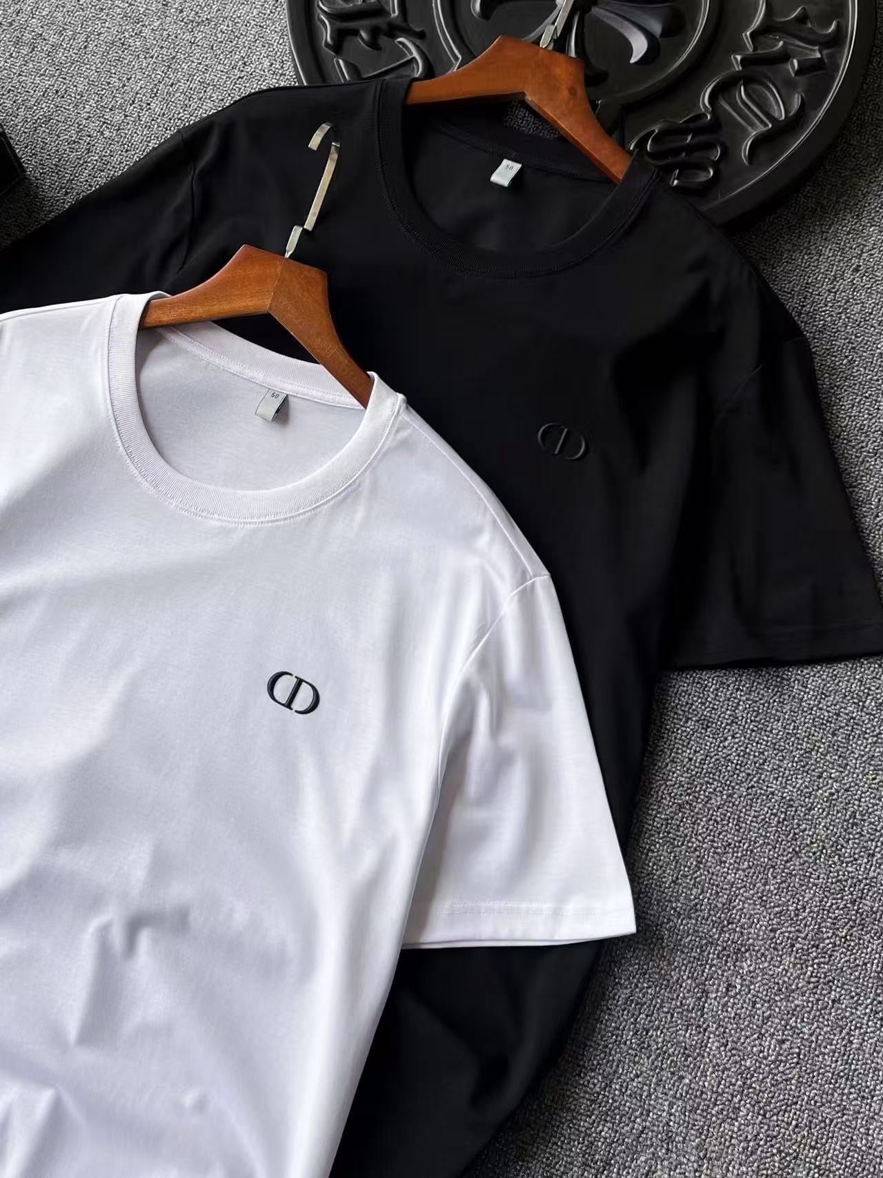 Dior CD Logo Silk T-Shirt – New Collection