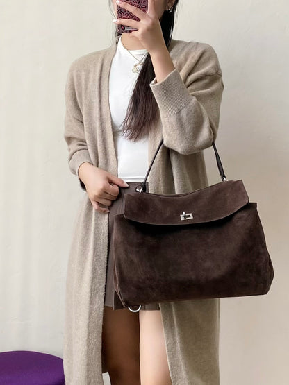 Balenciaga Rodeo Suede Handbag – Medium
