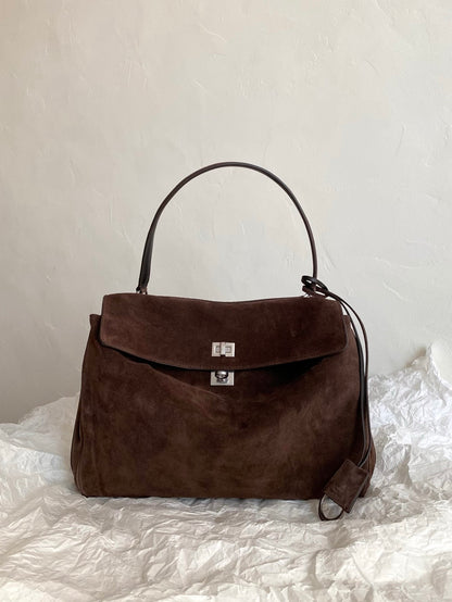 Balenciaga Rodeo Suede Handbag – Medium