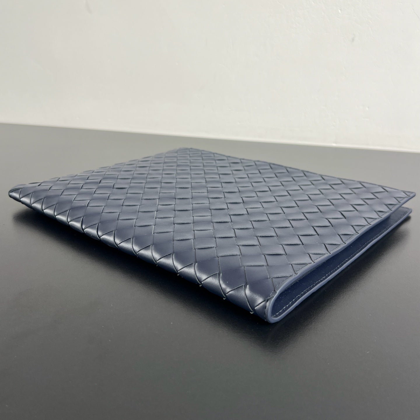 Bottega Veneta Intreccio Half-Zip Clutch Bag 607479