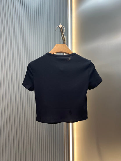 Fendi Roma Embroidered Knit T-Shirt