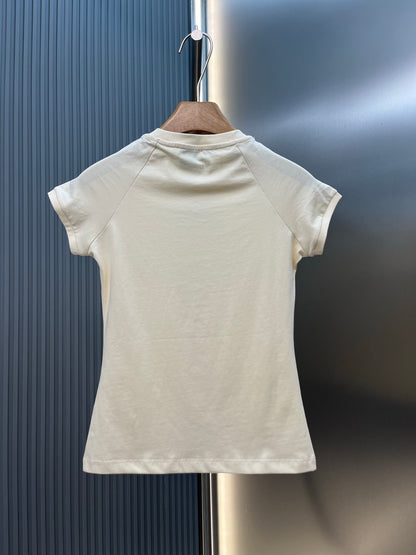 Loewe Cotton Mosaic Anagram Embroidered T-Shirt